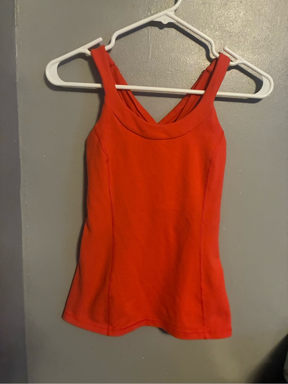 lululemon athletica Orange-Red Crossback Tank